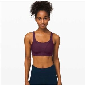 Lululemon Run Times Bra High Support B-G cups. Size 36 B Arctic Plum